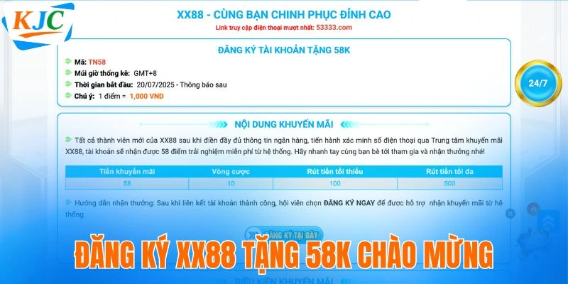 XX88 - Mảnh Ghép Chiến Lược Trong Hệ Sinh Thái Giải Trí KJC 7 Đăng ký XX88 tặng 58K chào mừng