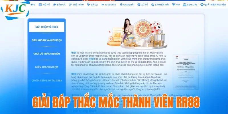 RR88 | Trang Chủ Giải Trí An Toàn & Uy Tín Hàng Đầu Châu Á 12 Giải đáp thắc mắc thành viên RR88