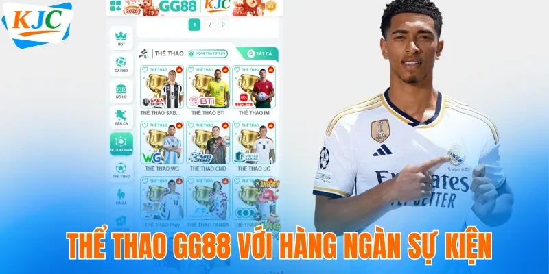 GG88 - Thương Hiệu Uy Tín Chất Lượng Hàng Đầu Năm 2026 4 Thể thao GG88 với hàng ngàn sự kiện mỗi ngày